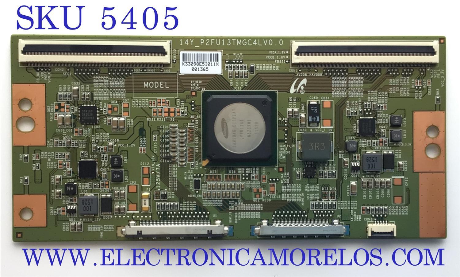 T-CON PARA TV HISENSE / NUMERO DE PARTE LJ94-33098E / 14Y_P2FU13TMGC4LV0.0 / 001265 / PANEL HD650FUD-B31(100)\S1\GM\ROH / MODELO 65H10B